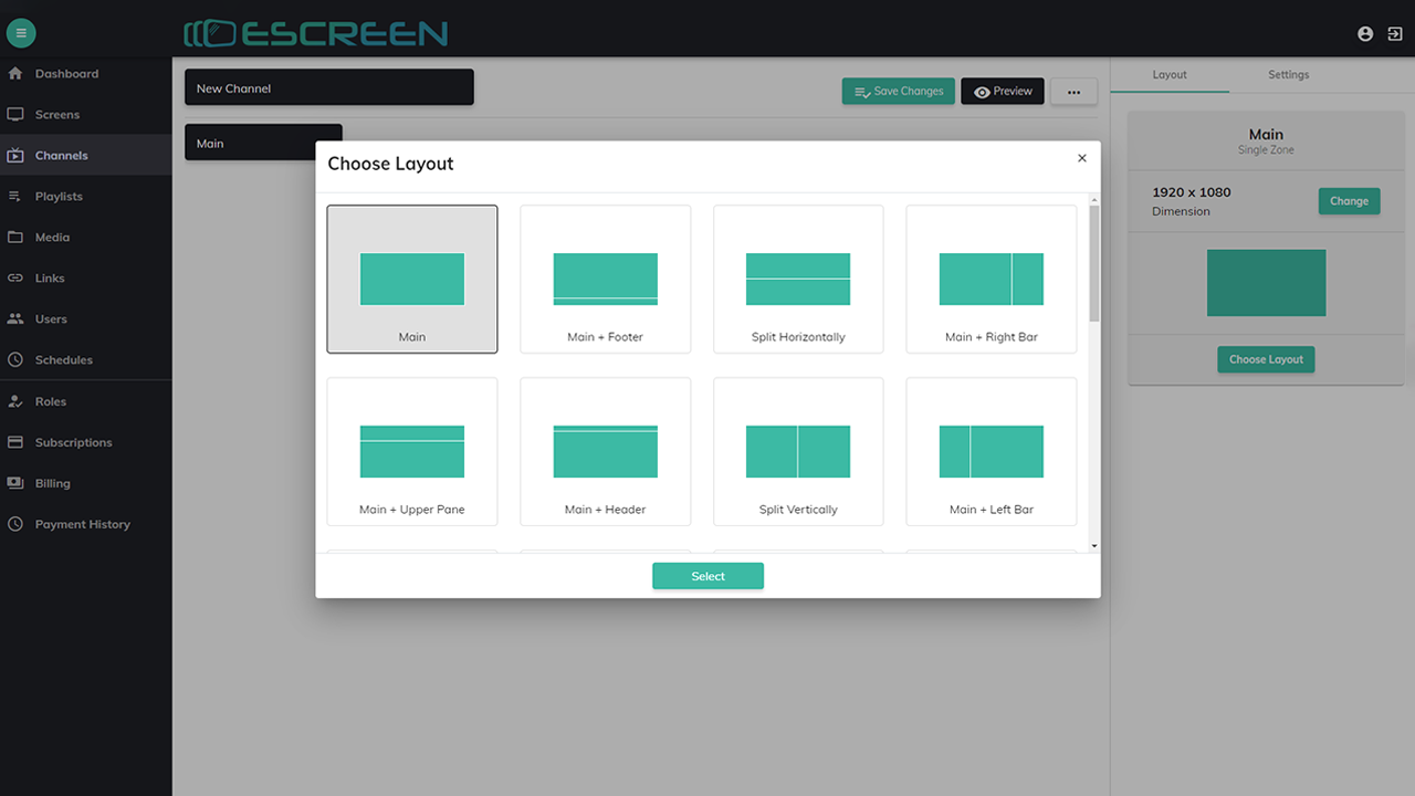 Intuitive screen layout creation